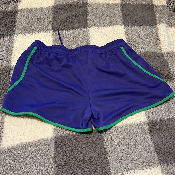 Adidas Women’s Athletic Shorts Purple and Green Size Large - Picture 2 of 8